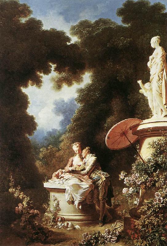 Jean Honore Fragonard The Confession of Love oil painting image